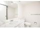 Bright bathroom featuring a marble countertop, modern lighting, and a clean, minimalist design at 1621 Gulf Blvd # 308, Clearwater Beach, FL 33767