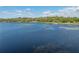 Expansive lake view featuring a private dock with lake access and lush green shoreline at 18253 Townsend House Rd, Dade City, FL 33523