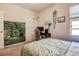 Comfortable bedroom offers ample space, carpet floors, natural light, and a closet for storage at 20220 Autumn Fern Ave, Tampa, FL 33647