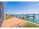 View of the wide open bay from the waterfront patio in this Florida home at 218 Sand Key Estates Dr, Clearwater Beach, FL 33767