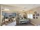 Charming dining area with a decorative table, built-in features, and modern lighting at 25631 Bruford Blvd, Land O Lakes, FL 34639