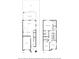 Detailed floor plan of the home layout including kitchen, living room, bedrooms, and garage at 2608 W Saint Joseph St # 2, Tampa, FL 33607