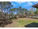 A serene backyard offers expansive space for outdoor enjoyment and landscaping opportunities at 27026 Golden Meadow Dr, Wesley Chapel, FL 33544