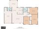 Detailed floor plan showing the layout of a 1189 sq ft home with three bedrooms, two baths, and a garage at 2707 Morningside Dr, Clearwater, FL 33759