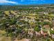 Picturesque aerial view of a residential area with a golf course and ponds surrounded by lush greenery and homes at 2806 Forest Club Dr, Plant City, FL 33566