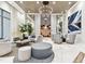 Spacious lobby with stylish seating, artwork, and contemporary lighting fixtures at 301 1St S St # 1206, St Petersburg, FL 33701