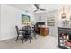 Bright breakfast nook with a dedicated workspace, offering a versatile area for dining and productivity at 35128 Excalibur Rd, Webster, FL 33597