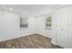 Cozy bedroom with new hardwood floors and fresh paint and a single closet at 501 W Bird St, Tampa, FL 33604