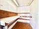Spacious storage room or workshop with ample shelving and workspace at 610 S Woodlands Dr, Oldsmar, FL 34677