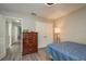 Bedroom featuring a bed, closet, and neutral-toned walls at 6475 23Rd N St, St Petersburg, FL 33702
