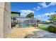 Relaxing screened pool and deck perfect for outdoor entertaining with canal view at 9826 Island Harbor Dr, Port Richey, FL 34668
