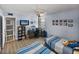 Clean bedroom boasts two twin beds with ocean view at 7910 Sun Island S Dr # 301, South Pasadena, FL 33707