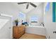 Cozy bedroom nook with natural light, comfortable daybed, and stylish decor at 115 16Th St, Belleair Beach, FL 33786
