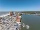 Aerial view of a coastal property, with ocean access, next to a highway, near beaches at 17821 Gulf Blvd # B, Redington Shores, FL 33708