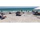 Scenic view of a sunny beach with people relaxing by the ocean under a clear blue sky at 26 Clintwood Ave, Englewood, FL 34223
