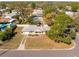 An elevated perspective showcasing the home's surrounding neighborhood at 2850 41St N St, St Petersburg, FL 33713