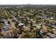 Aerial view of neighborhood showcasing tree-lined streets and proximity to Tampa at 2850 41St N St, St Petersburg, FL 33713