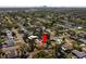 Neighborhood aerial view displaying a centralized location near the cityscape at 2850 41St N St, St Petersburg, FL 33713