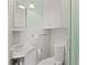 Cozy bathroom featuring a vanity, corner sink, toilet, and shower at 2850 41St N St, St Petersburg, FL 33713