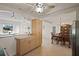 Open floor plan displaying dining and kitchen areas at 2850 41St N St, St Petersburg, FL 33713
