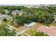 Charming single-story home with a manicured front yard, surrounded by mature trees, offering a serene setting at 4005 W Nassau St, Tampa, FL 33607