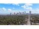 Aerial view of the skyline in the distance, highlighting the proximity of urban living and amenities at 426 32Nd N Ave # 102E, St Petersburg, FL 33704