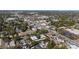 High aerial view showing a mix of residential and commercial properties with tree coverage in a well-connected urban environment at 426 32Nd N Ave # 102E, St Petersburg, FL 33704