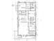 Detailed floor plan showcasing the layout of the bedrooms, kitchen, and living areas at 5000 Chancellor Ne St, St Petersburg, FL 33703
