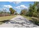 Neighborhood street surrounded by lush greenery and mature trees on a bright, sunny day at 6327 Emerson S Ave, St Petersburg, FL 33707