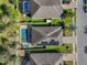 Aerial view of homes showing pools and solar panels at 7515 37Th E Ave, Palmetto, FL 34221