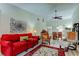 Open-concept living and dining area with bright walls and an open floor plan at 9769 86Th Ave # 9769, Seminole, FL 33777