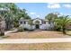 Inviting exterior view of a home with palm trees and a neat lawn at 1037 Jamaica Way, Tarpon Springs, FL 34689
