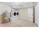 Functional laundry room with tile floors, washer, dryer, and water heater, offering practicality at 1037 Jamaica Way, Tarpon Springs, FL 34689