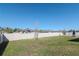 Large fenced backyard with well-maintained grass and privacy fence, providing ample space at 12103 Gothic Rd, Spring Hill, FL 34610