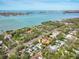 Stunning aerial view of the property showcasing its lush landscaping and proximity to the waterfront at 1433 Park N St, St Petersburg, FL 33710