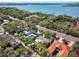 Aerial view of the property and its proximity to the coast offering a glimpse of the tranquil bay waters nearby at 1433 Park N St, St Petersburg, FL 33710