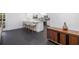 Bright kitchen features a breakfast bar with seating and stainless steel appliances at 1433 Park N St, St Petersburg, FL 33710