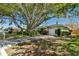 Charming single Gathering home featuring a front yard with shade trees at 1521 San Helen Dr, Dunedin, FL 34698