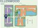 Community map showing lot locations, street names, and amenities within the Ellenwood neighborhood at 17877 Star Ruby Pl, Nokomis, FL 34275