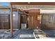 Showing the unit's front entrance and small porch area at 3632 Pine Cone Cir, Clearwater, FL 33760