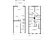 Floor plan of the first and second floors showing room dimensions at 4081 71St N Ter, Pinellas Park, FL 33781