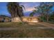 Charming single-story home with a brick facade and a mature palm tree in the front yard at 4811 Daphne St, New Port Richey, FL 34652