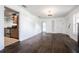 Open living room and kitchen area features hardwood floors, natural light, and modern fixtures at 1807 23Rd N Ave, St Petersburg, FL 33713