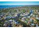 Picturesque aerial view of waterfront community with canals and waterway access to Gulf of Mexico at 2096 Church Creek Pt, Largo, FL 33774