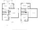 Detailed floor plan showcasing the layout of the home's first and second floors at 2572 Forest Run Ct, Clearwater, FL 33761