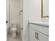 Bathroom with white vanity, neutral paint, and stylish fixtures at 2832 Marrakesh Ln, Sarasota, FL 34234