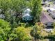 Aerial view of a property with abundant trees, highlighting its potential for landscaping and restoration at 3106 E 25Th Ave, Tampa, FL 33605