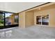 Spacious covered patio with room for outdoor living and entertaining at 31833 Turkeyhill Dr, Wesley Chapel, FL 33543