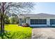 Charming home featuring a two-car garage, stone accents, and a well-kept lawn at 3346 Gorse Ct, Palm Harbor, FL 34684