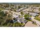 Aerial view of waterfront neighborhood and lake at 3352 Honeymoon Ln, Holiday, FL 34691